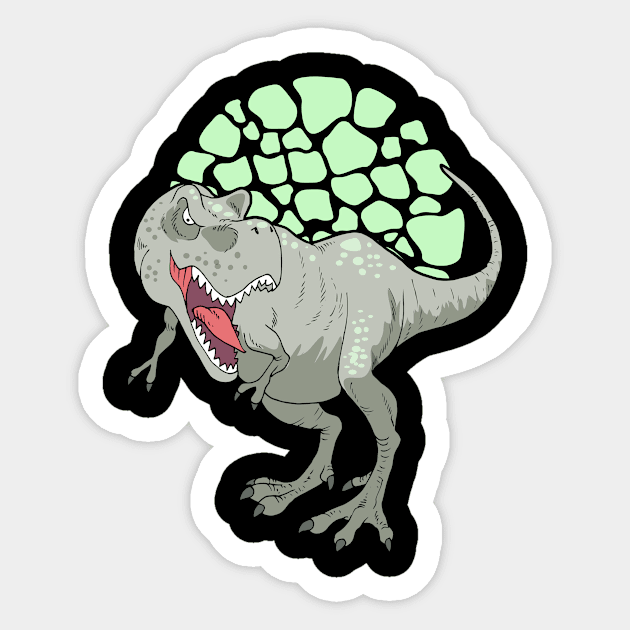 Tyrannosaurus I Kids I Dinosaur I Tyrannosaurus Sticker by Shirtjaeger